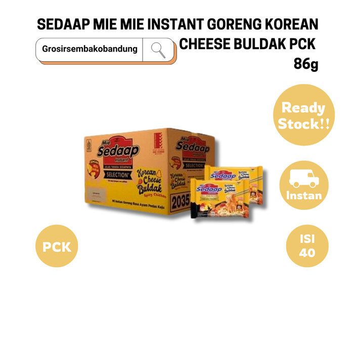 

SEDAAP MIE MIE INSTANT GORENG KOREAN CHEESE BULDAK PCK 86g - 1 Dus - Kota Bandung