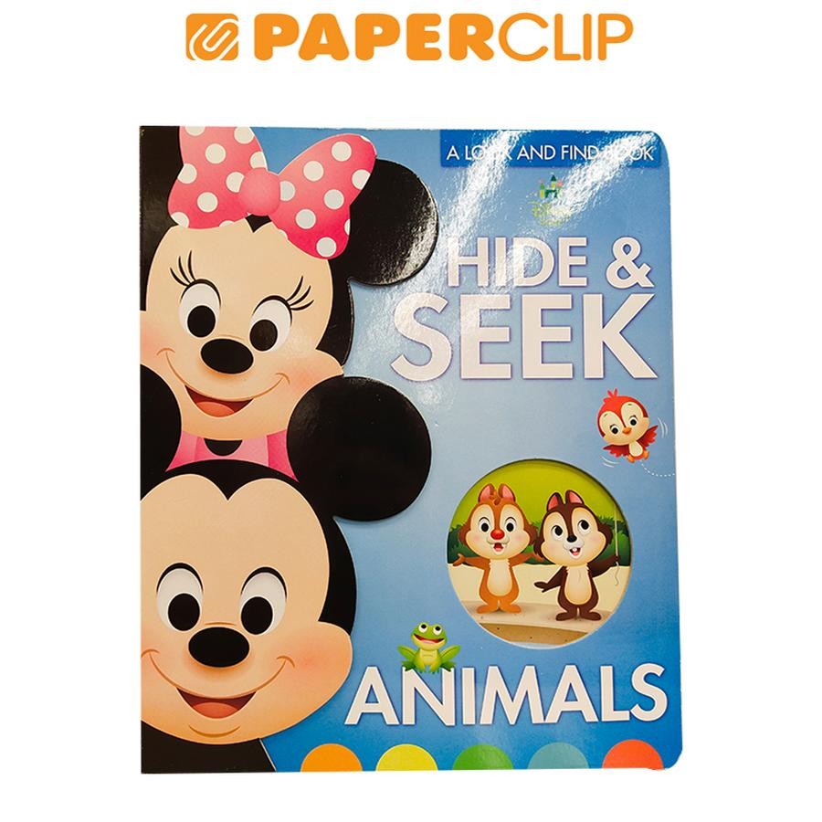 DISNEY BABY HIDE & SEEK ANIMALS - A LOOK & FIND BOOK