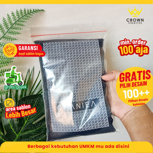 

16x25 (SABLON) PLASTIK KLIP / ZIPLOCK / ZIP LOCK TEBAL 05