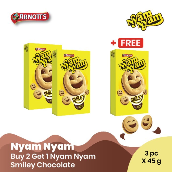 

Buy 2 Get 1 Nyam Nyam Smiley Chocolate