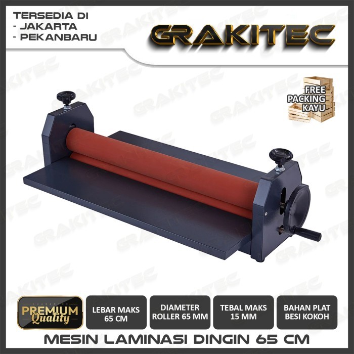 

Thosti Mesin Laminasi Dingin / Alat Laminating Dingin - 65CM+KAYU
