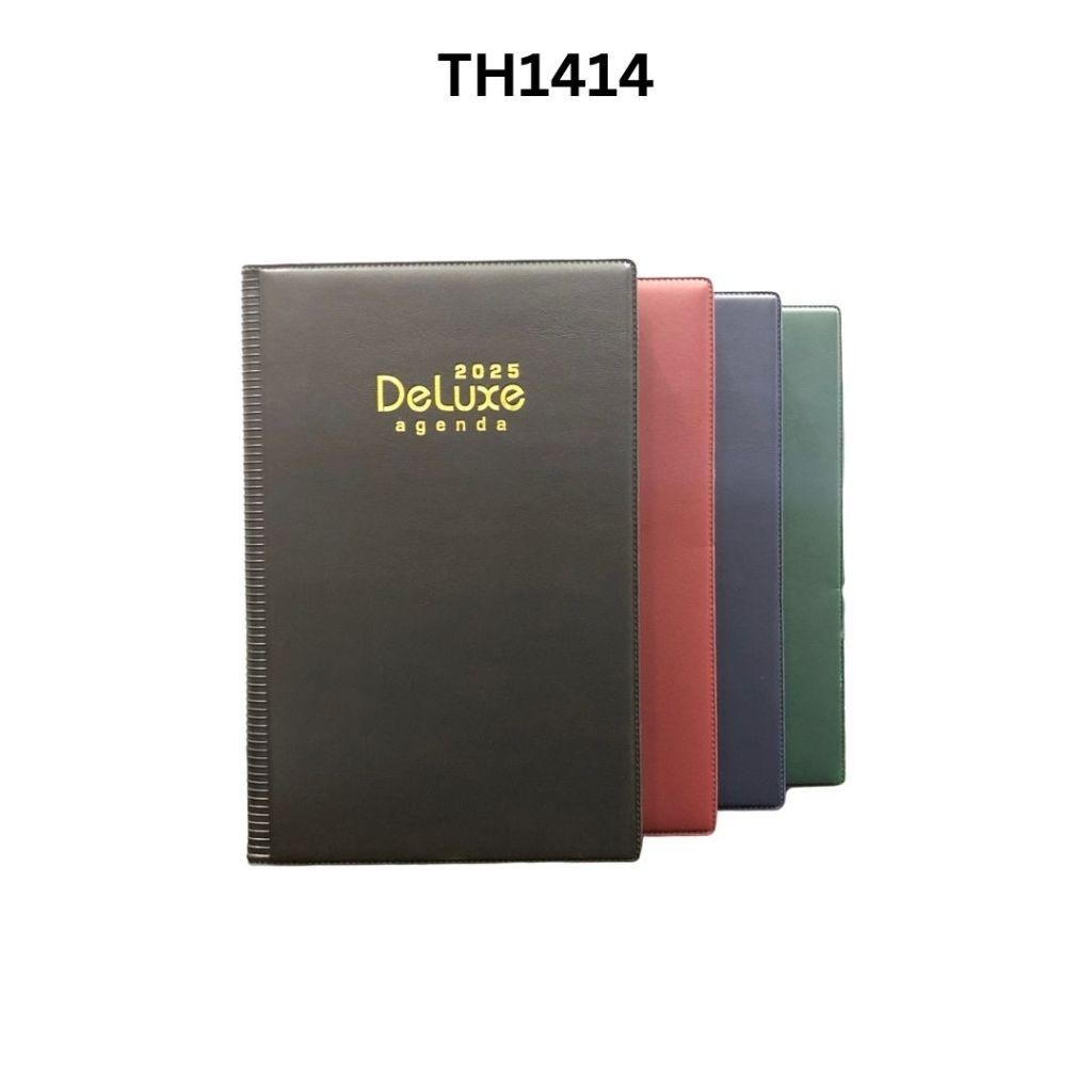 

Buku Agenda TH Deluxe Tahun 2025 1414 Kertas Cream & 1415 Kertas Putih Ukuran A5 Buku Agenda Deluxe Tahun 2025 – Satuan SHESB