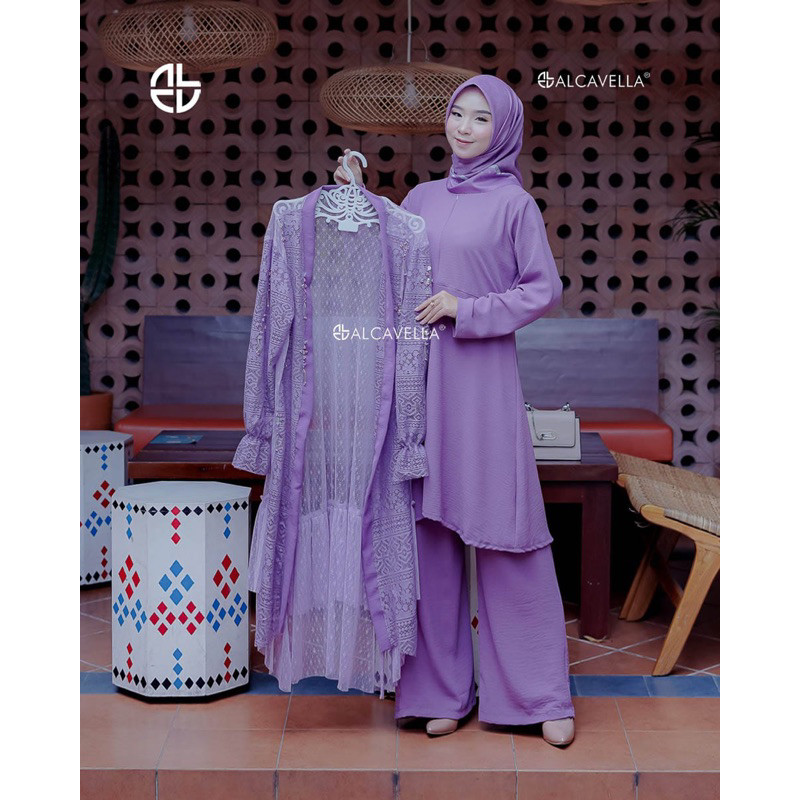 ALCAVELLA FASHION - ZEPHIRA SET  ID SERIES | ONE SET BRUKAT TILE | ONE SET WANITA | ONE SET TERBARU 