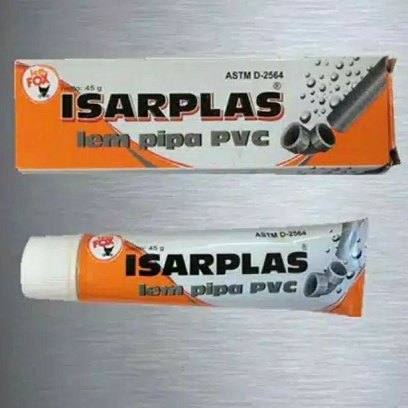 

Lem Pipa PVC Lem Paralon Lem PVC Tube Talang / Lem Isarplas Tube 45gr