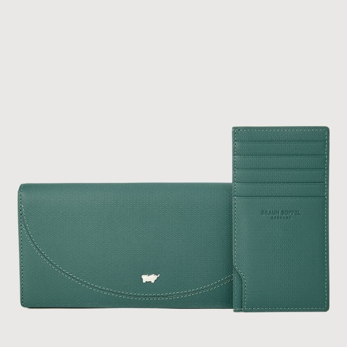 HINNA 2 FOLD LONG WALLET WITH ZIP COMPARTMENT