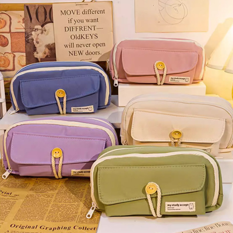 

Kantong Pensil Alat Tulis Siswa Large Capacity Kawaii Pensil Kapasitas Besar Pensil Tas Kantong Dudukan Kotak untuk Anak Perempuan Kantor Siswa Alat