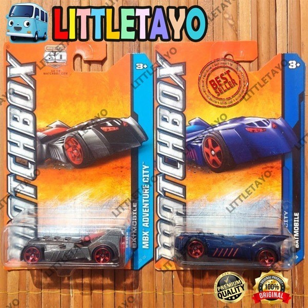 Matchbox Batman Batmobile Silver Biru