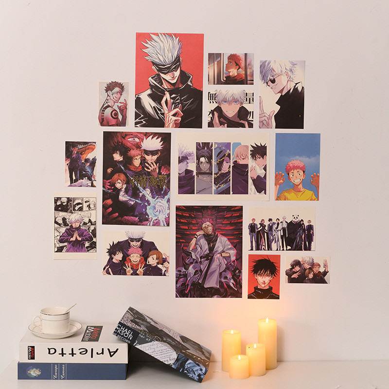 

15pcs/set Jujutsu Kaisen Itadori Yuji Ryomen Sukuna Cartoon Wall Art Prints Canvas Painting Decor Anime Poster for Living Room