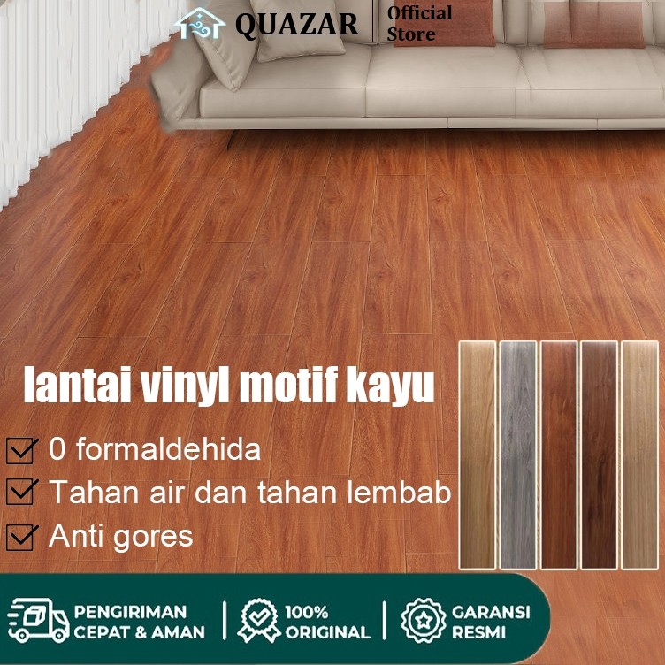 Quazar vinyl lantai sticker lantai vinyl motif kayu Wallpaper Dinding Tahan air dan tahan lembab vyn