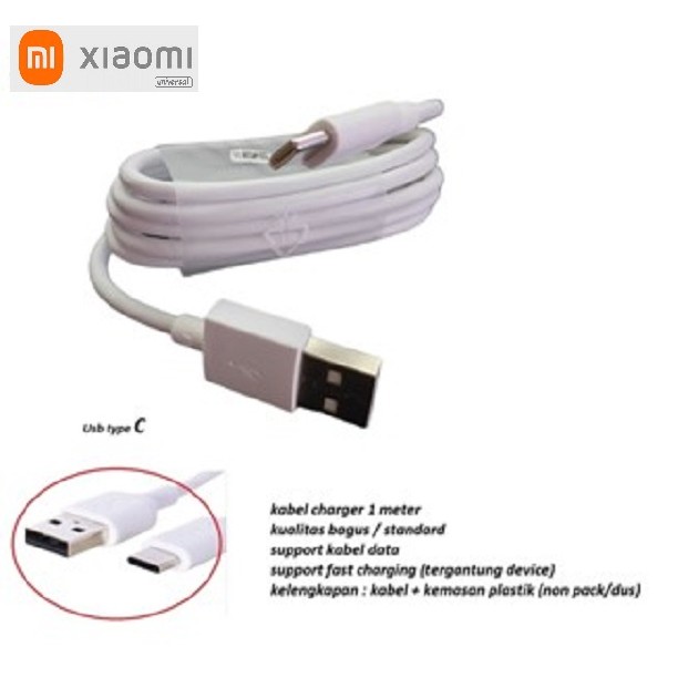 (putih) Usb type C kabel charger Xiaomi black shark 3 - black shark 3 pro - black shark 3s