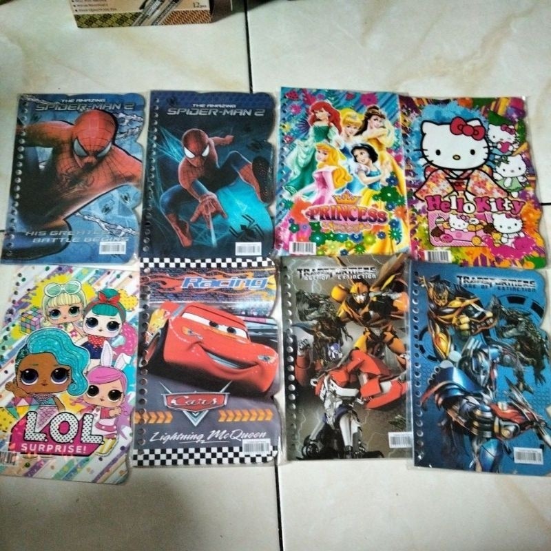 

Isi blinder Loose Leaf A5 karakter