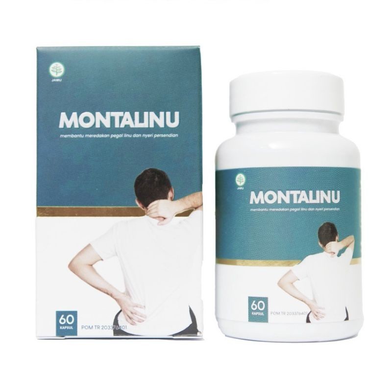 ORIGINAL 100% Cod Montalinu Asli Obat Herbal Obat Asam Urat Jamu Pegel Linu Nyeri Sendi - Montalinu 