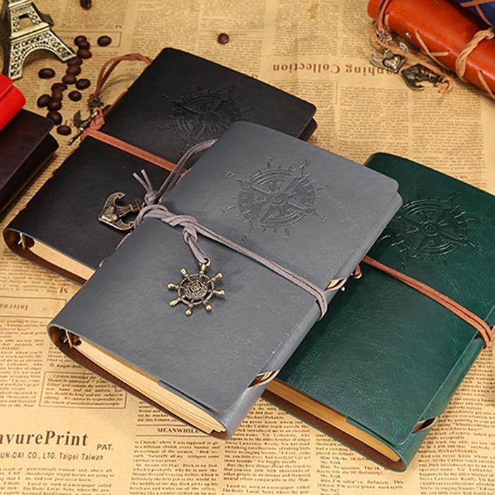 

READY Notebook Buku Binder Catatan Kuliah Kerja Buku Diary Cover Kulit Retro - Cokelat SIAP KIRIM