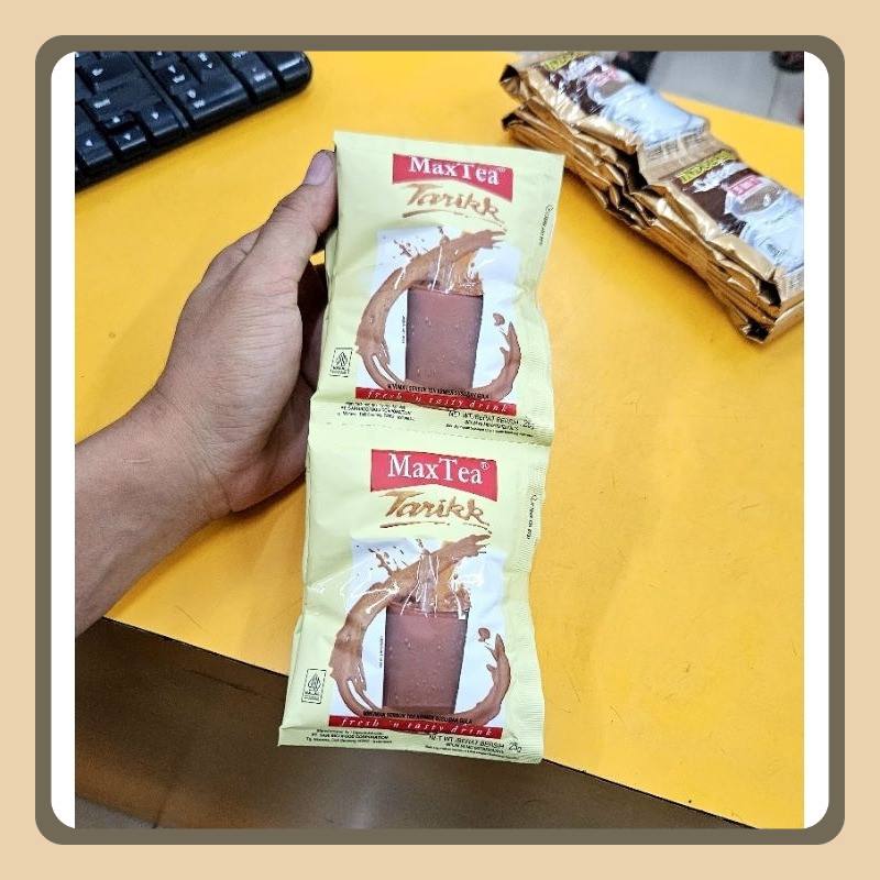 

ED 07.26 - RTG 10*25GR - MAXTEA TARIK SACHET RENTENG 201208 / INDOCAFE MAX TEA TEH TARIK - LIVEpop