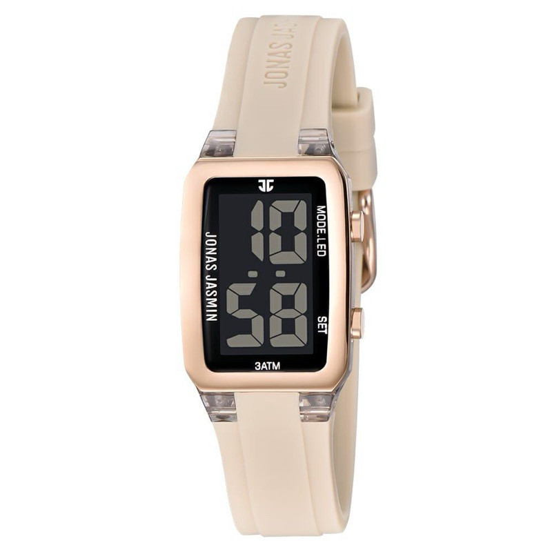 Jam Tangan Wanita Original Jonas Jasmin 2248 TALI Rubber Karet Digital Jam Tangan Fashion Cewek Asli