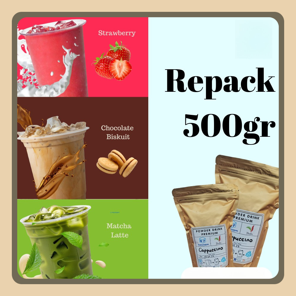 

500GR Repack VERLIN POWDER DRINK MINUMAN PREMIUM / Bubuk Minuman MURAH