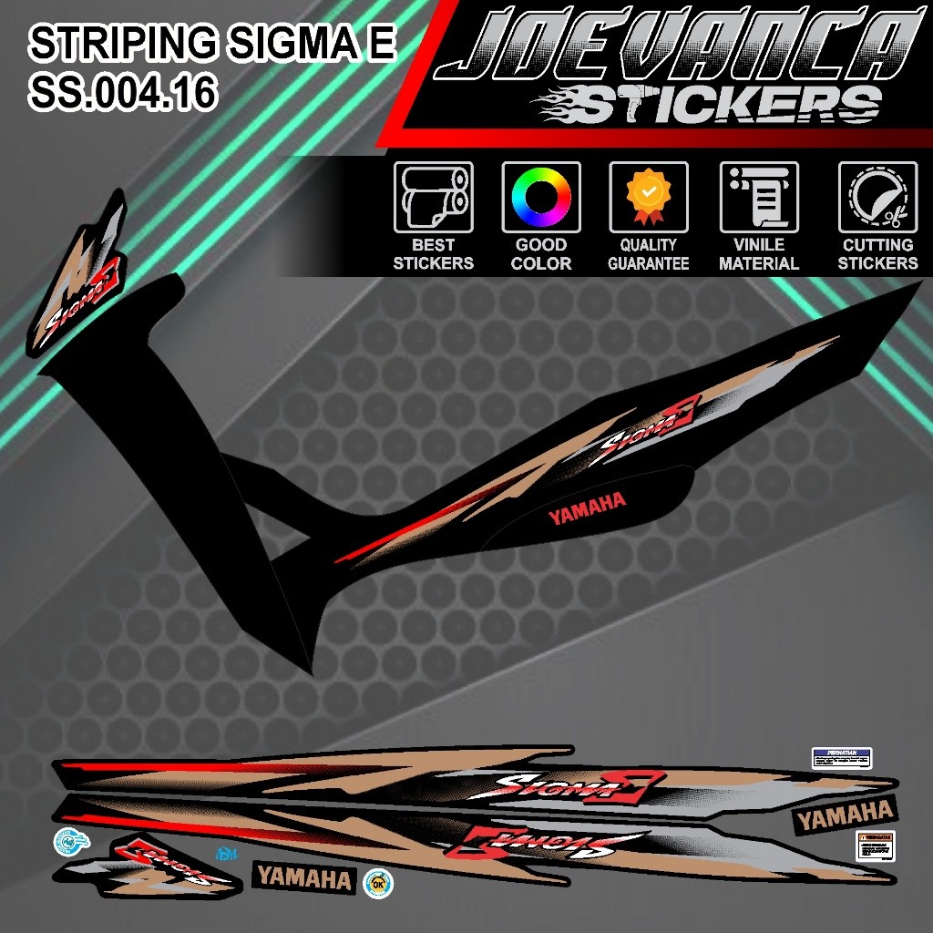 Striping Stiker Motor Yamaha SIGMA E SS.004 B