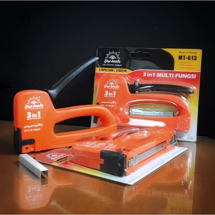

Staples Gun Tacker TJAP MATA 3 in 1 Staple Jok Tembak Hekter 3 Way Promo