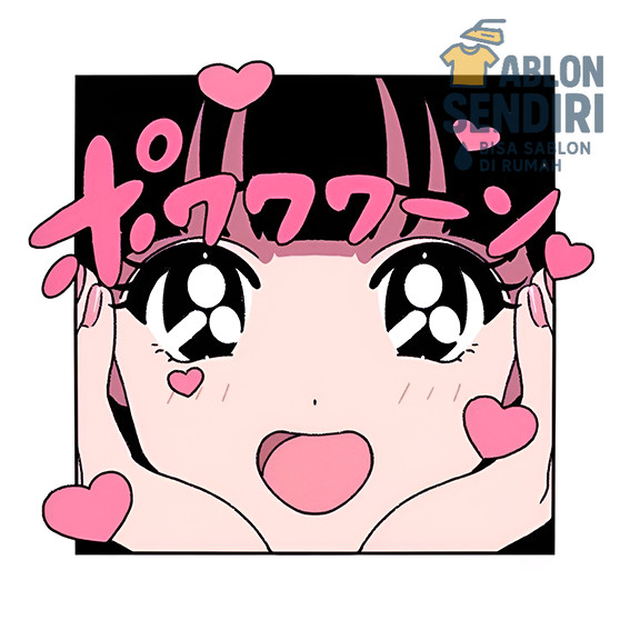 Sablon Gosok - ANIME - Siap Setrika - Sablon Desain Lengkap - Sesuai Gambar UN219