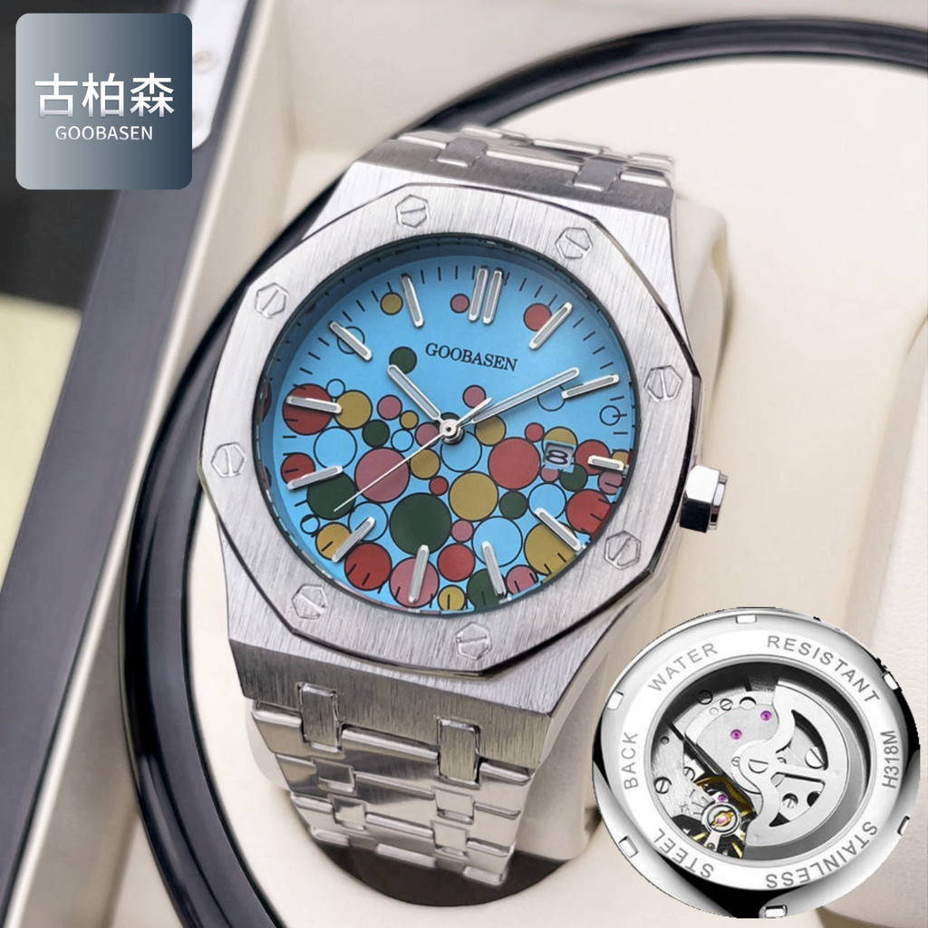 

Jam Tangan Mekanik Baru Perpetual Guberson Candy untuk Pria Tahan Air dengan Kalender Luminous