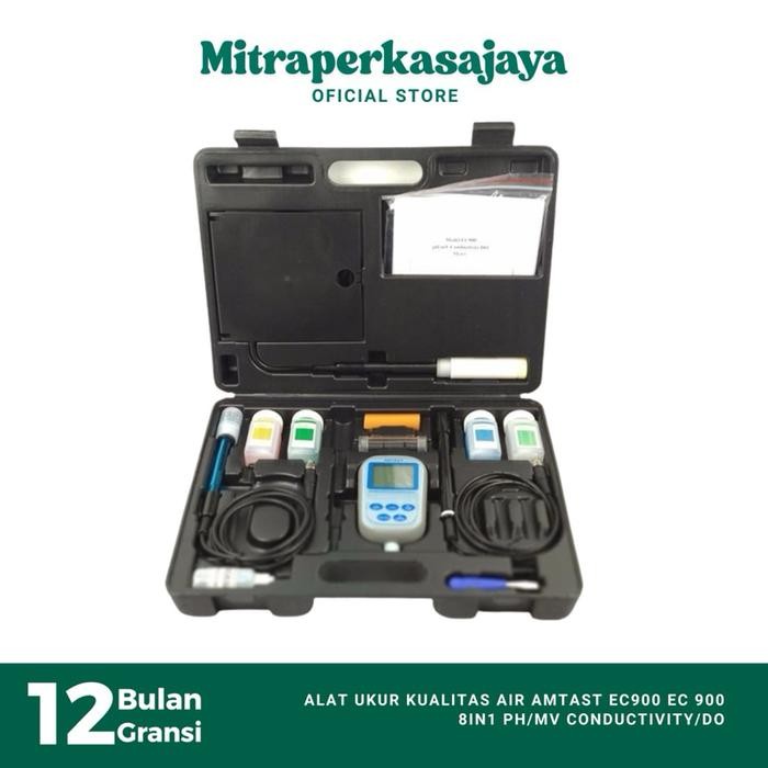 Alat Ukur Kualitas Air AMTAST EC900 EC 900 8in1 pH/mV Conductivity/DO