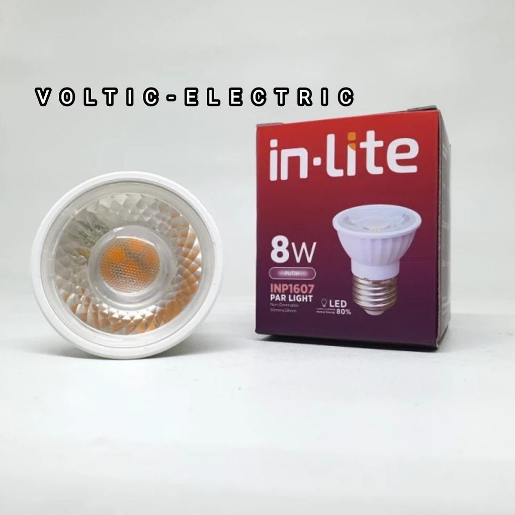 Lampu LED IN-Lite Inlite PAR COB INP1607 8W E27 8W 8 Watt 8Watt 8W Spot Light/Lampu Sorot E27 INLITE
