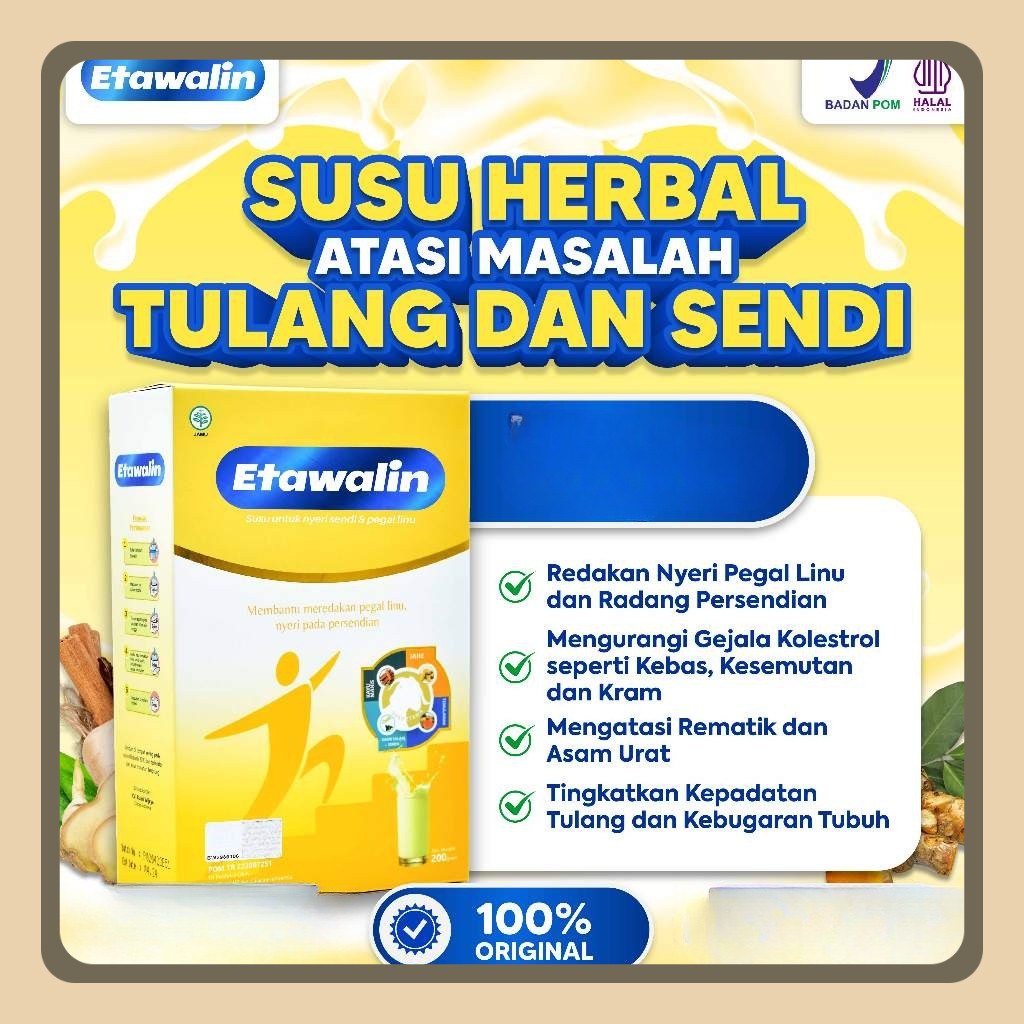 

Etawalin Susu Kambing Etawa Solusi Asam Urat dan Nyeri Sendi Official 1 Box