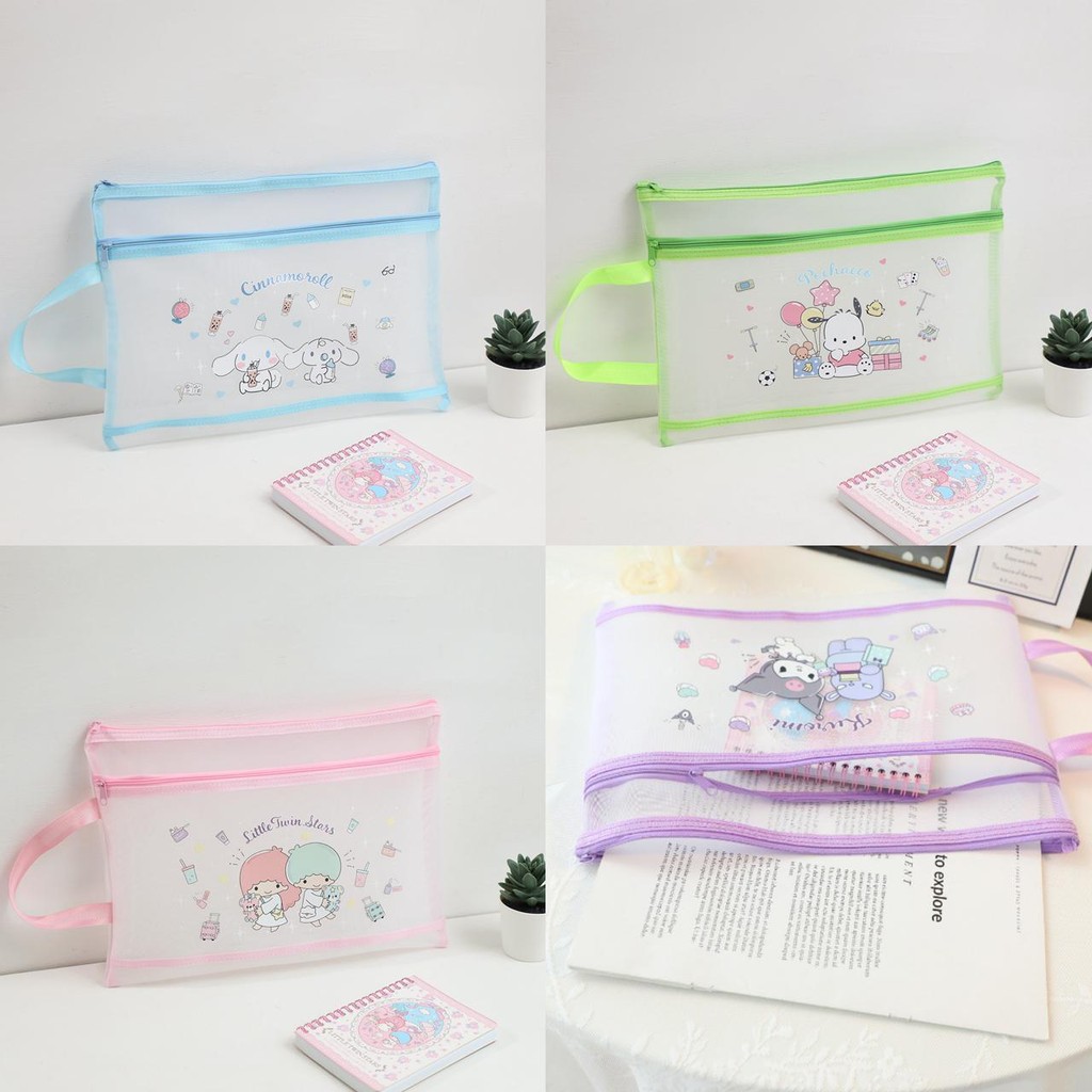 

Dokumen Jaring Tas Document Karakter Sanrio My Melody Kuromi Pochaco Pompompurin Cinnamoroll Lucu Unik Hadiah Kado Gift