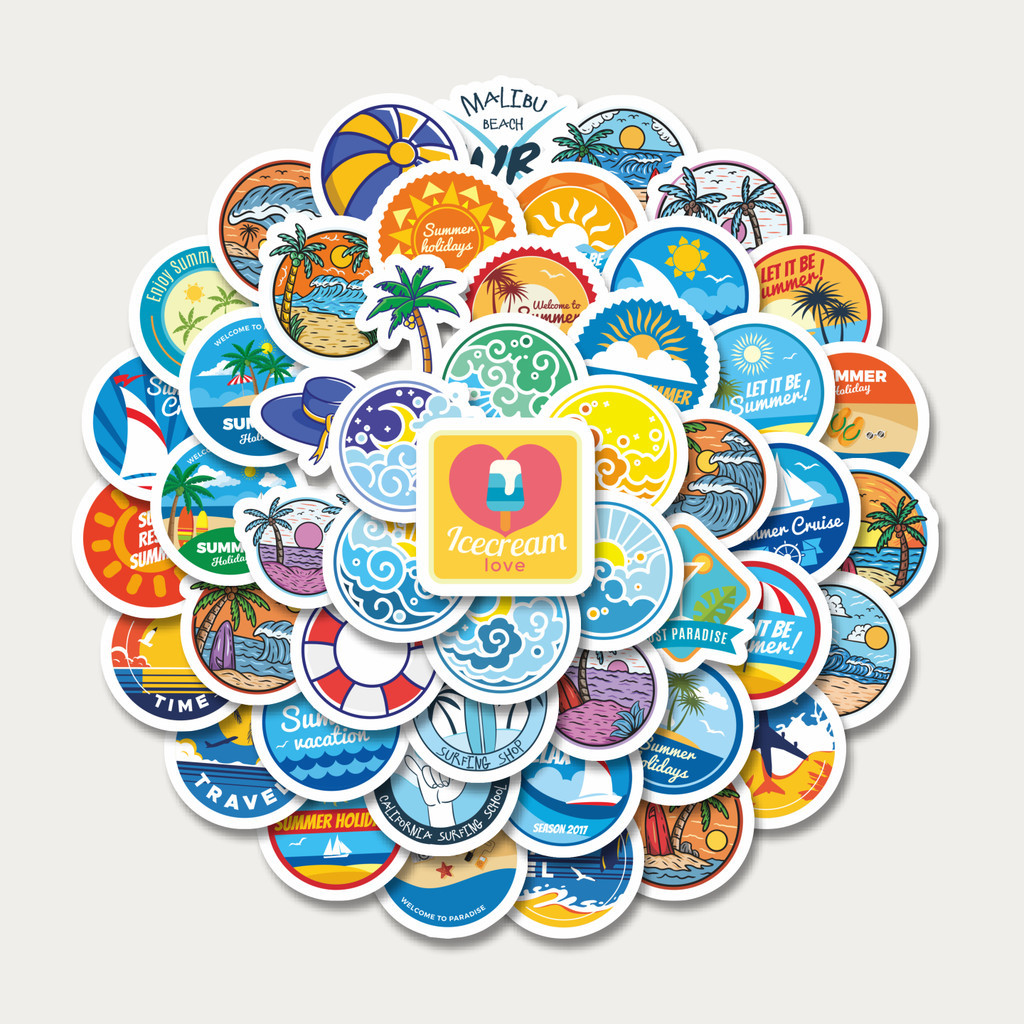 

Sticker Pack Stiker Pantai Stiker | Sticker TUMBLR | Stiker LAPTOP KOPER HELM