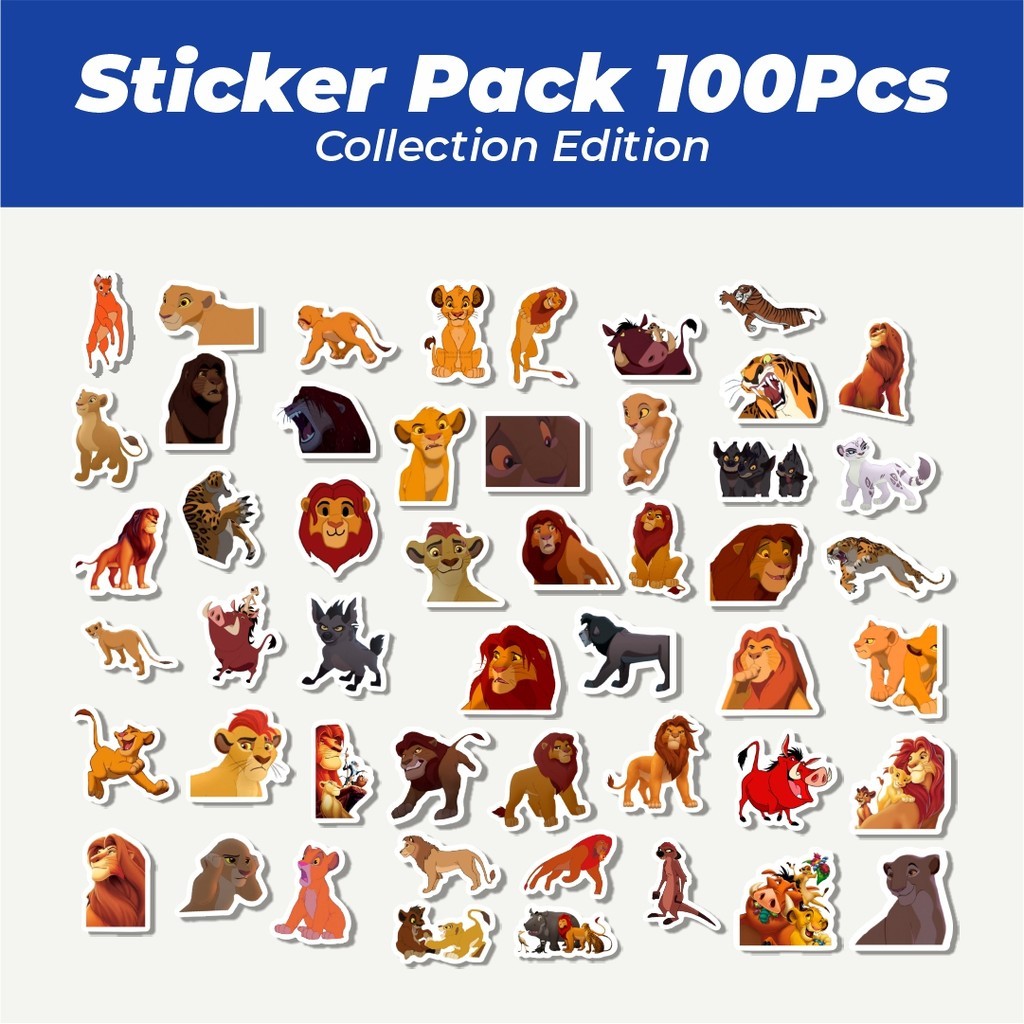 

Hot Sticker Kartun The Lion King's Sticker Lucu Anti Air Stikers Berperekat Waterproof Sticker Decal Buat Motor Helm Buku Journal Koper Casing HP Laptop Botol Minum