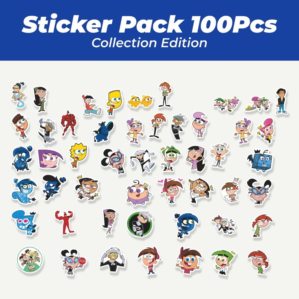 

Hot Kartun The Fairly Oddparents Stiker Lucu Anti Air Stikers Berperekat Waterproof Sticker Decal Buat Motor Helm Buku Journal Koper Casing HP Laptop Botol MinumOddparents Sticker