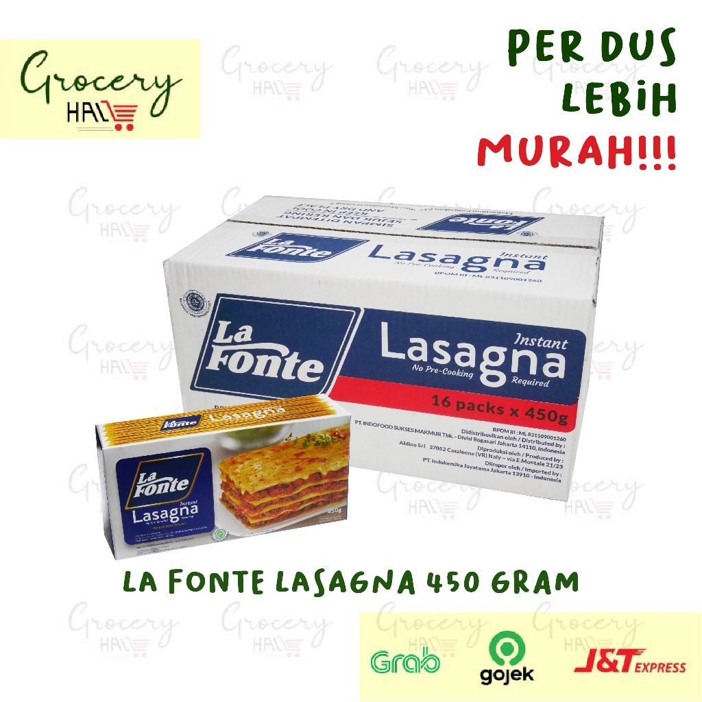 

NEW SALE [ HARGA DUS ] LA FONTE LASAGNA 450 GRAM
