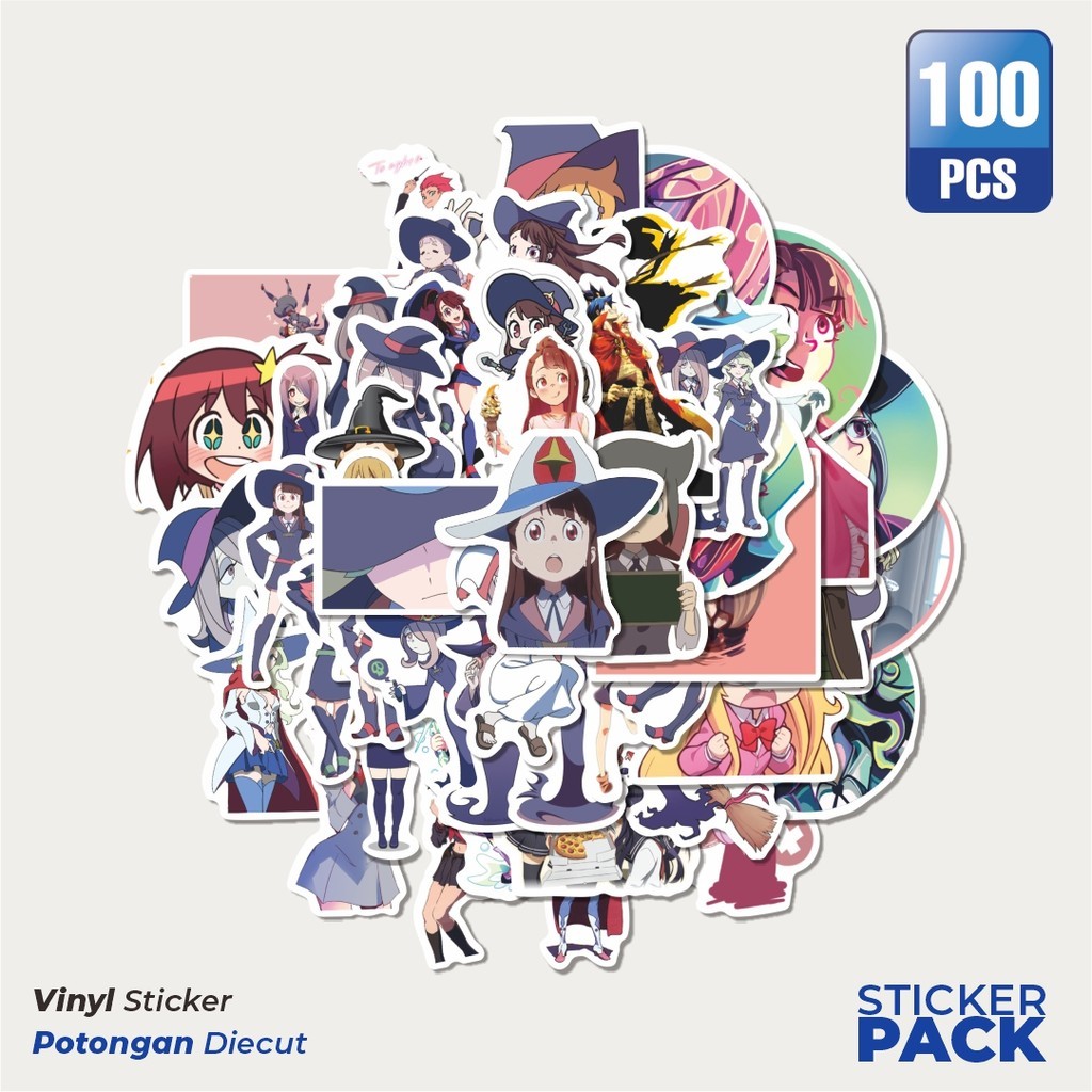 

Super Hemat! 100 PCS Sticker Little Witch Academia (Ritoru Witchi Akademia) Sticker Waterproof Aesthetic- Untuk Laptop, Motor, dan Helm - Paper Stationery Pack