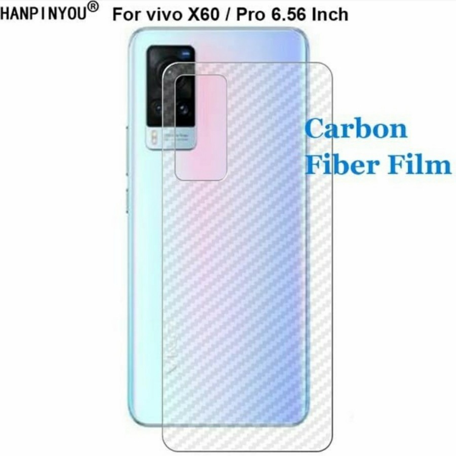 BACK SKIN CARBON VIVO X60 X60 PRO - ANTI GORES BELAKANG VIVO X60 PRO X60