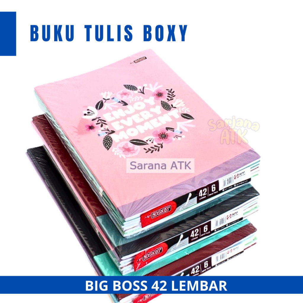 

(6pcs) Buku Tulis Boxy / Buku Tulis Big Boss 42 Lembar