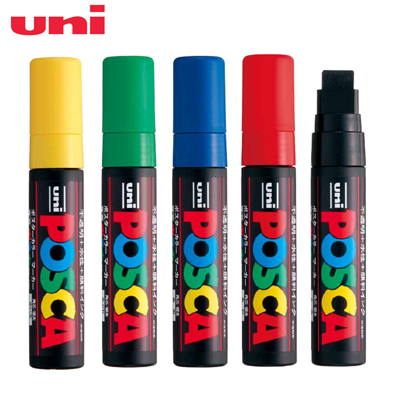 

1Pcs Uni PC-17K 8 Color POSCA Acrylic Marker Pen, 15mm Oversized Fiber Pen Head ,Graffiti Poster Creation Painting Art Supplies