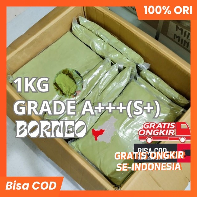 

Premium keratonn Kalbar Green Green Teh Kopi Alam Kalimantan A+++(S+) 1kg