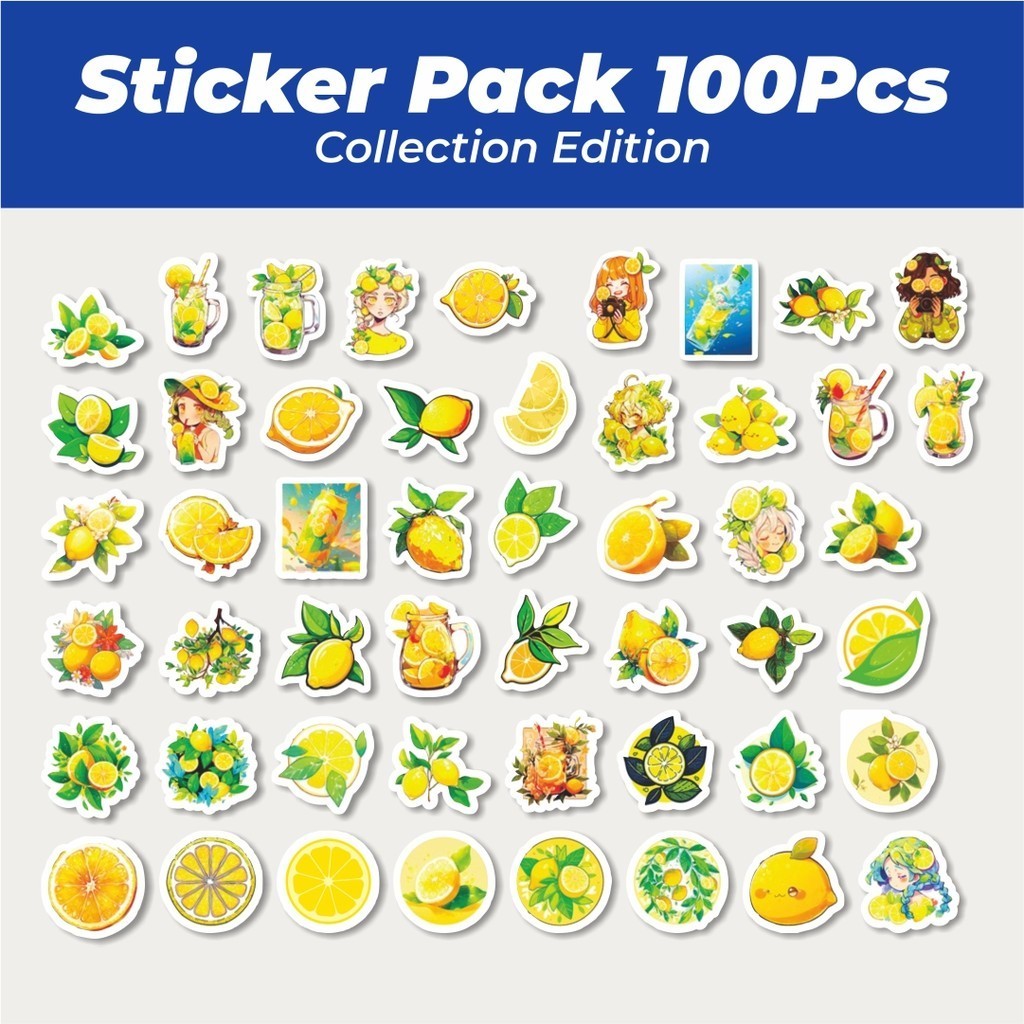 

Hot Stiker Buah Lemon Lucu Anti Air Stikers Berperekat Waterproof Sticker Decal Buat Motor Helm Buku Journal Koper Casing HP Laptop Botol Minum