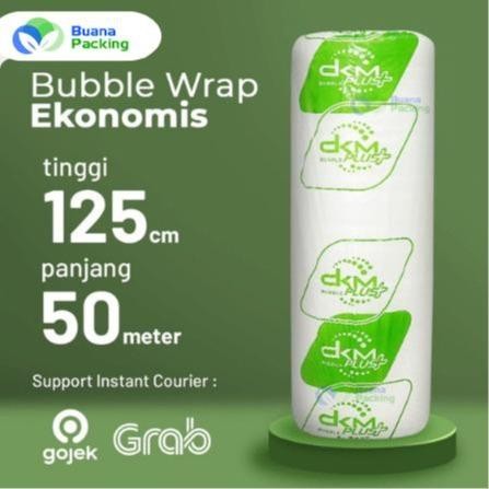 

PLASTIK BUBBLE WRAP DKM+ GREEN - BUBLE LAPISAN PACKING - 125CMx50M, GREEN [terlaris]