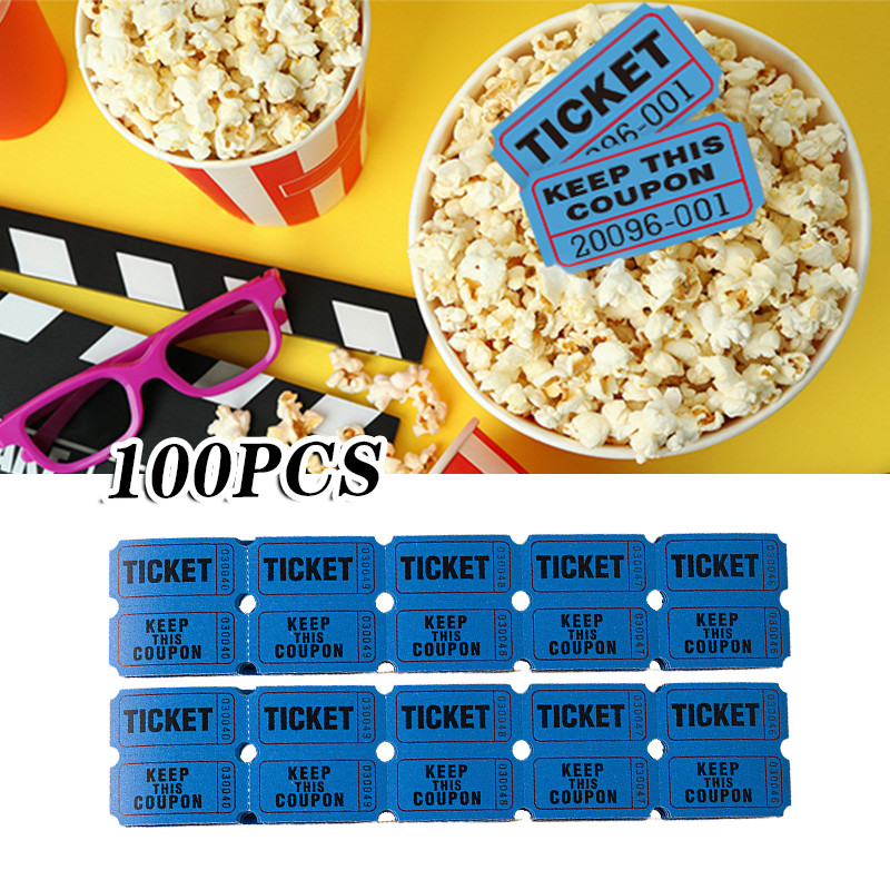 

100PCS Raffle Ticket Ticket Game Lottery Tickets Voucher Sobek Bisa Universal