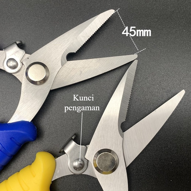 

Gunting Seng Gunting Baja Ringan Aluminium Gunting Tukang Listrik Kelas Professional Serbaguna ScissorsGT002