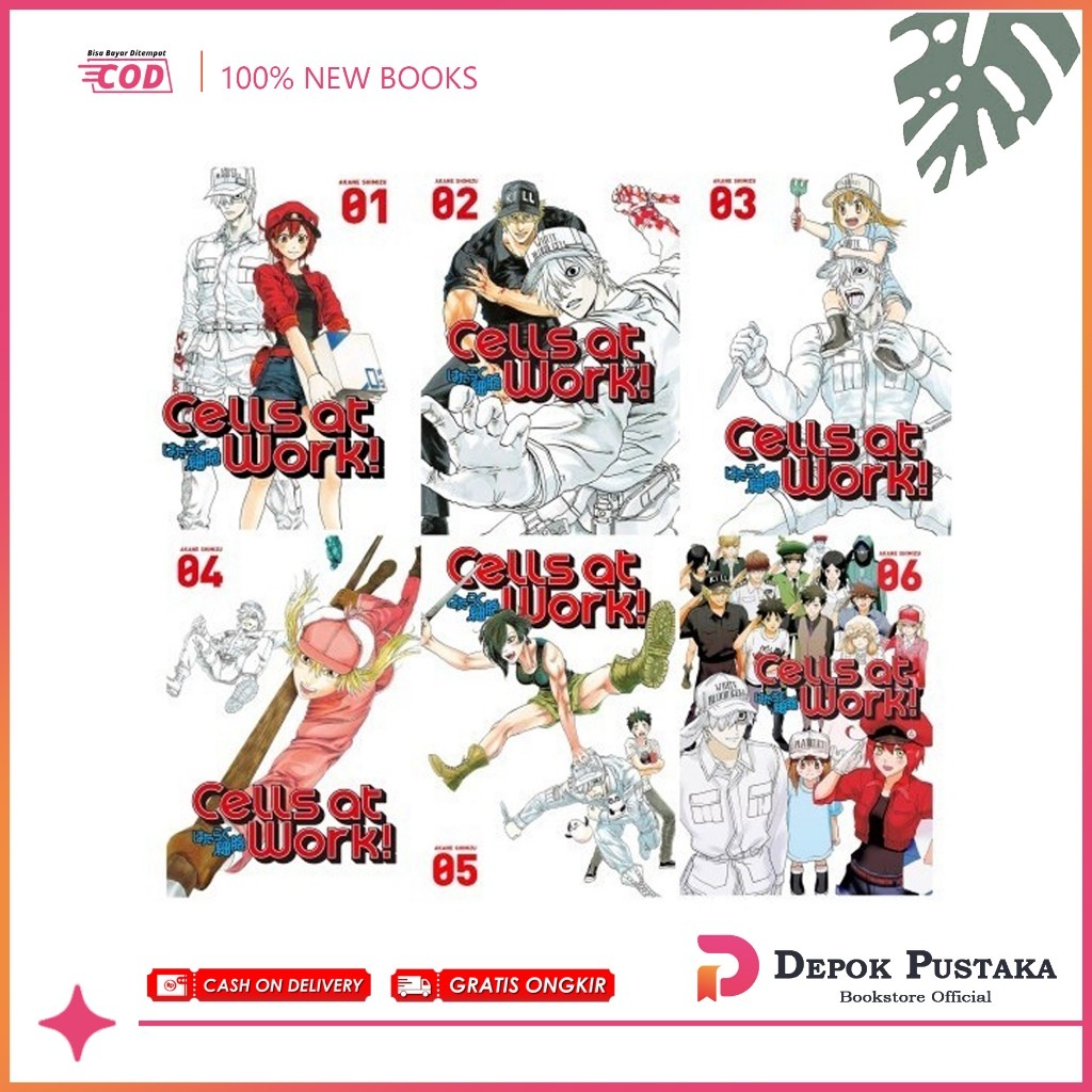Komik Cells at Work (6 book series)