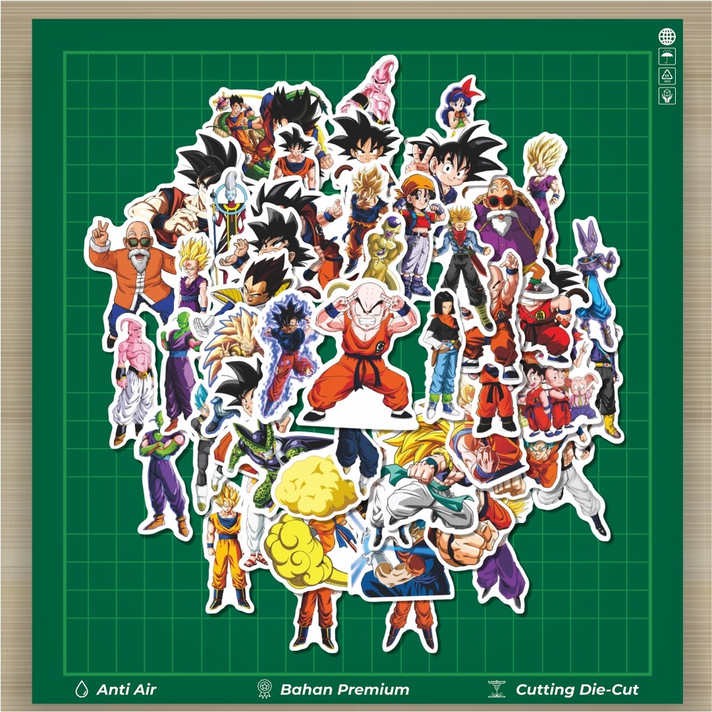

HOT 50 PCS STIKER Sticker Dragon Ball Sticker Stiker Fashion Cars Decal Dingin Kartu Album Custom Vinyl Anti Air- Sticker Aesthetic Buku Journal Koper Casing HP Tablet Laptop Helm Motor Botol Minum