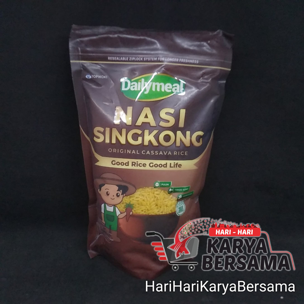 

BERAS DAILYMEAL NASI SINGKONG ORIGINAL CASSAVA RICE 1KG