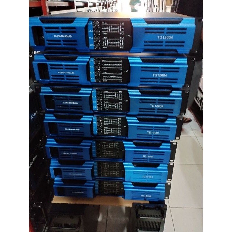 POWER AMPLIFIER SOUNDSTANDARD TD12004 TD 12004 4CH 4X1200 WATT