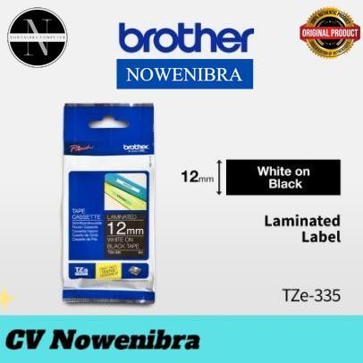 

Brother Label TZE-335 12mm x 8m Laminated Tape White On Black TZE335 - White On Black