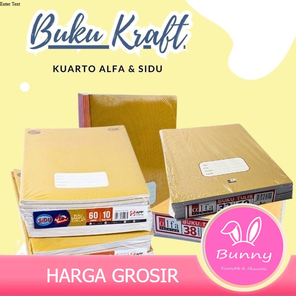 

Paket 10 Buku Tulis Kraft ALFA Kwarto – Sampul Coklat Elegan & Tahan Lama Harga Grosir Bisa Cod
