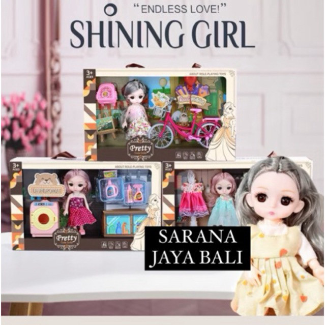 

[SJB] Mainan Boneka Doll Set Princess - Mainan Boneka satu set - Kado Ulang Tahun Anak Perempuan