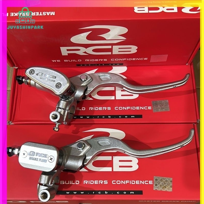 [TERLARIS] Master rem kanan ORIGINAL 100% RCB E2 E3 14mm Silver Kotak Oval motor universal fizr fiz 