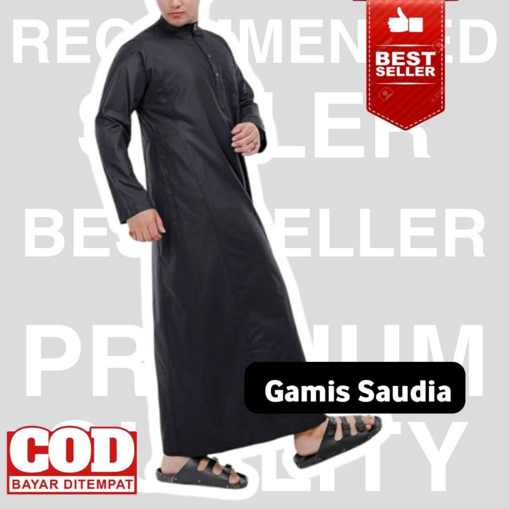 Gamis Saudi / Gamis Pria Premium / Jubah Pria Hitam / Jubah Pria Putih / Jubah Pria Premium / Jubah 